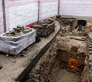 Archeologiniai kasinėjimai Pranci&scaron;konų gatvėje