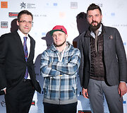 Rolandas Vilkončius (kairėje) ir Artūras Matkevičius-DJ Mamania (centre)