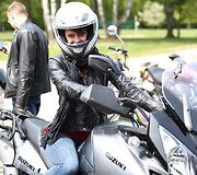 Baikerių sezono atidarymo akimirka 