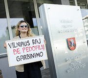 Piketas &bdquo;Vilniaus rajonas be pedofilų garbinimo&ldquo;