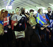  Žurnalistai emocingai žiūrėjo &bdquo;Eurovizijos&ldquo; finalą