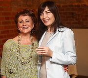 Gruzijos ambasadorė Khatuna Salukvadze (de&scaron;inėje)