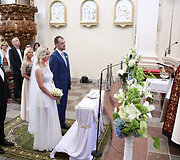 Vestuvių akimirka