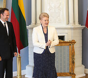 Edgaras Montvidas ir Dalia Grybauskaitė