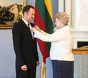 Edgaras Montvidas ir Dalia Grybauskaitė