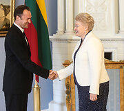 Edgaras Montvidas ir Dalia Grybauskaitė