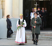 Atsisveikinimo su Donatu Banioniu akimirka