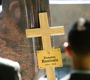 Atsisveikinimo su Donatu Banioniu akimirka
