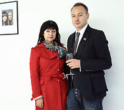 Aistis Mickevičius su mama Galina