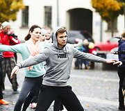 Treniruotės akimirka