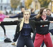 Treniruotės akimirka