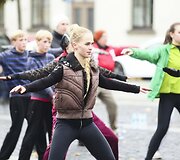 Treniruotės akimirka