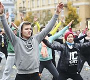 Treniruotės akimirka
