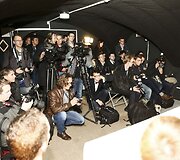 Spaudos konferencijos akimirka
