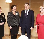 Kristina Mi&scaron;kinienė, Daina Gudzinevičiūtė, Algirdas Butkevičius ir Rimantė &Scaron;ala&scaron;evičiūtė