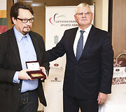 Apdovanojimų akimirka