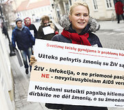 Piketo akcijos akimirka