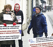 Piketo akcijos akimirka