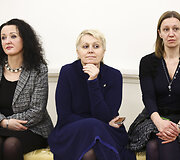 Neringa Čere&scaron;kevičienė (centre)