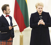Dominykas Vaitiekūnas ir Dalia Grybauskaitė