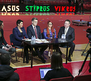 Daina Gudzinevičiūtė, Algirdas Butkevičius, Gintarė Valaitytė ir Gintautas Migonis