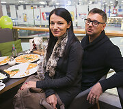 Viktorija Jakučinskaitė su vyru Vitalijum