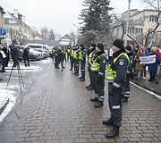 Prie JAV ambasados protestuoti susirinkę prorusi&scaron;ki veikėjai sulaukė atkirčio