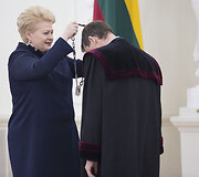 Dalia Grybauskaitė ir Mindaugas Nekra&scaron;as
