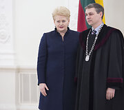 Dalia Grybauskaitė ir Mindaugas Nekra&scaron;as