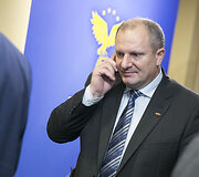 Rinkimų rezultatų laukimas &bdquo;Tvarkos ir teisingumo&ldquo; būstinėje