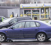 &bdquo;Toyota Yaris&ldquo; ir &bdquo;Subaru Legacy&ldquo; avarija