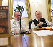 Dovydas Pancerovas ir Vytautas Landsbergis