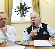 Dovydas Pancerovas ir Vytautas Landsbergis