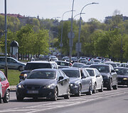 Kam&scaron;čiai Vilniaus gatvėje