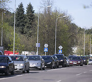 Kam&scaron;čiai Vilniaus gatvėje