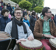 Gatvės muzikos dienos Vilniuje akimirka