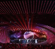 Pirmojo &bdquo;Eurovizijos&ldquo; pusfinalio generalinės repeticijos akimirka