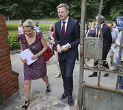 Remigijus &Scaron;ima&scaron;ius lankėsi Rasų kapinėse