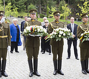 Metinių minėjimo akimirka