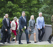 Metinių minėjimo akimirka