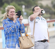 Lietingas trečiadienis Palangoje