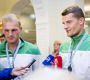 Saulius Ritteris ir Rolandas Ma&scaron;činskas