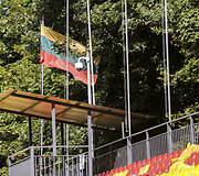 Trečiadienį LFF stadione Vilniuje kabanti Lietuvos vėliava