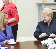 Federica Mogherini ir Dalia Grybauskaitė