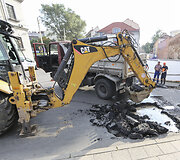 Vandentiekio avarija Subačiaus gatvėje