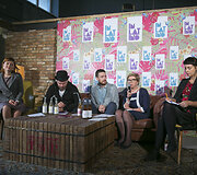 Spaudos konferencijos akimirka