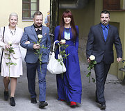 Vestuvių akimirka