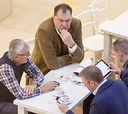 Arvydas Sabonis, Jonas Kazlauskas, Mindaugas &Scaron;pokas ir Linas Kunigėlis