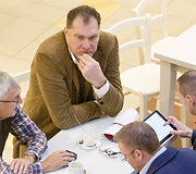 Arvydas Sabonis, Jonas Kazlauskas, Mindaugas &Scaron;pokas ir Linas Kunigėlis