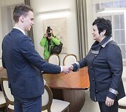 Justinas &Scaron;vėgžda ir Audronė Pitrėnienė